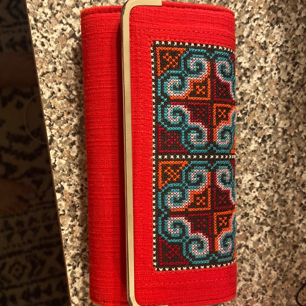 Red Wallet ! Used Once ! In New Like Condition - image 1